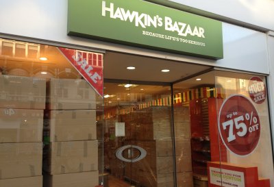 Site of Hawkins Bazaar, Southend January 2012