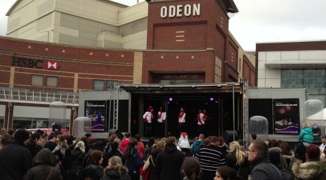 Stage entertainment at the top of Southend High Street