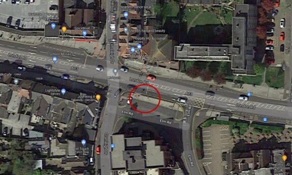 Location of Traffic Light Camera London Road / Cranleigh Drive, Leigh-on-Sea